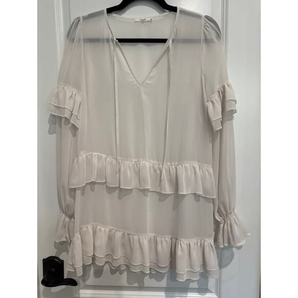MSRP $159 Tularosa Sheer Darla Ivory Tunic Mini Size S | SAME/NEXT DAY SHIP - Picture 2 of 6